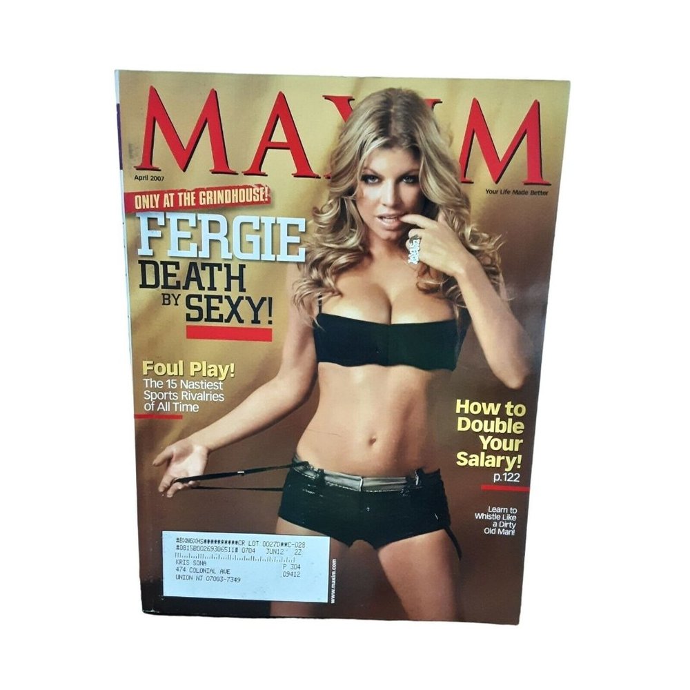 Maxim Magazine April 2007 Fergie Rose McGowan
